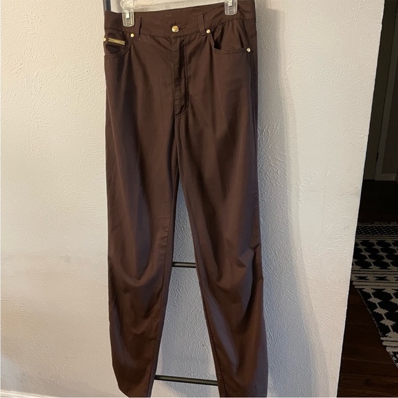 Vintage Escada Brown Pants Size 40/US10 - Picture 2 of 7